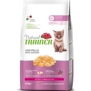 Natural Trainer Kitten con Pollo 1,5kg - Cuccioli Gattini