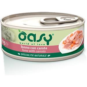 Oasy Specialità Naturale Tonno e Carote 150g - Alimento Umido per Gatti Adulti, Ingredienti Naturali e Alta Qualità