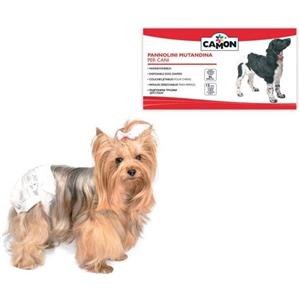 Camon Pannolini Mutandina S - Pannolini usa e getta per cani (12 pezzi, 25-35 cm)