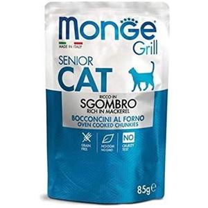 Monge Grill Senior Sgombro 85g - Cibo Umido per Gatti