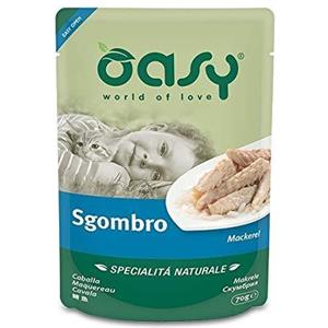 Oasy Cibo Umido per Gatti con Sgombro in Gelatina - 70g