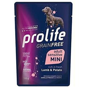 Prolife Grain Free Mini Cane Adulto Sensitive Agnello e Patate 100 g