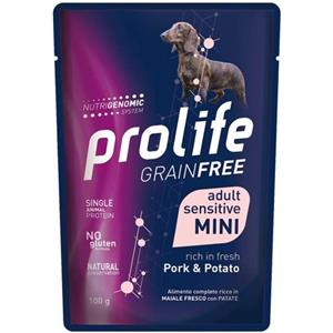 Prolife Grain Free Mini Cane Adulto Sensitive Maiale e Patate 100 g