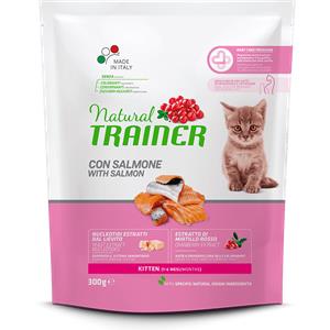 Trainer Natural Kitten Salmone - Alimento Completo per Gattini 1-6 Mesi - 300g