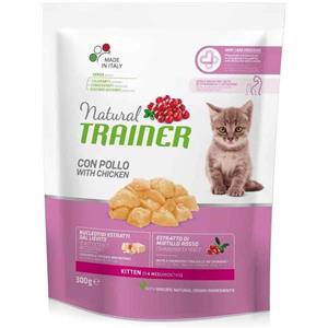 Natural Trainer Kitten Pollo Fresco 300g - Alimento Secco Completo per Gattini e Gatte in Gravidanza