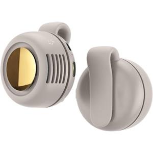HUFENYU Mini ventilatore con clip da cintura, piccolo ventilatore con clip a vortice, ventilatore da cintura, mini ventilatore portatile ricaricabile senza pale, mini ventilatore con cintura regolabile a 3 ve
