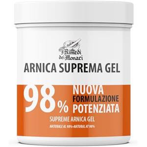 I Rimedi Dei Monaci Arnica Suprema per Cavalli Uso Umano Forte 98%, 550 ML, Gel per Massaggi Rilassanti con Lavanda, Menta, Vitamina E, Crema Arnica per Muscoli e Articolazioni 100% Made in Italy - I Rimedi dei Monaci