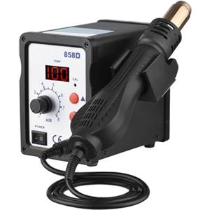 Generic Pistola Termica, Pistola Dissaldante Display Digitale Stazione Dissaldante con Pistola Ad Aria Calda Senza Spazzole a 8 velocità Regolabile 100-480 ℃ per Strumento di Riparazione