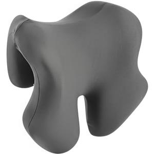 YHNDECO Supporto cervicale per poltrona, sedia da ufficio, poggiatesta, cuscino elastico in memory foam, cuscino per spalle per camera da letto (Grau)