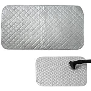 JAWUZ Tappetino da Stiro Portatile 45 x 85 cm, Copriasse da Stiro Pieghevole con Rivestimento in Silicone, Telo per Stirare sul Tavolo, Resistente al Calore Fino a 250°C