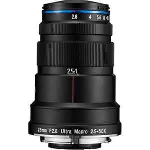 Venus Laowa Obiettivo 25mm f/2.8 2.5-5X Ultra Macro Messa a Fuoco Manuale per Fotocamera Nikon F Mount