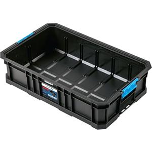 Högert Technik - Cassetta Porta Attrezzi Bassa, Porta Utensili da Lavoro, Portata fino a 50 kg, Pratica e Spaziosa, Robuste Chiusure in ABS, Struttura Modulare - HT7G511