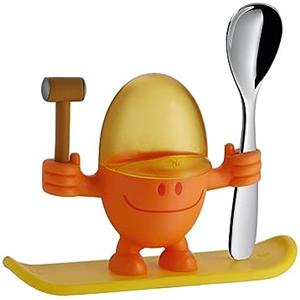 WMF Portauovo McEgg Bimbo con Cucchiaio Acciaio Inox, Plastica, Arancione