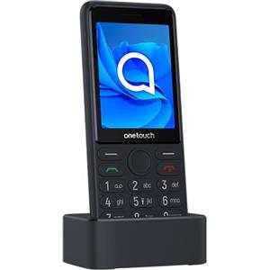 TCL 4022S - Telefono cellulare con tastiera, Ampio display da 2,8, Speaker potente, Tasto SOS, Camera VGA, Batteria 10gg in stand-by, Radio FM, Bluetooth, Basetta di ricarica inclusa, Nero [Italia]