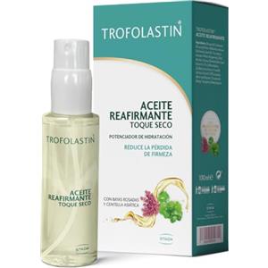Trofolastin - Olio per il corpo rassodante di Centella Asiatica, bacche rosa, caffè e vitamine - Tocco secco - Pelle più elastica, ferma e idratata - 100 ml