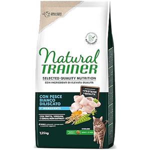 TRAINER NATURAL SQN GATTO Adult Sterilizzato (+12 mesi) Pesce Bianco 1,250 Kg