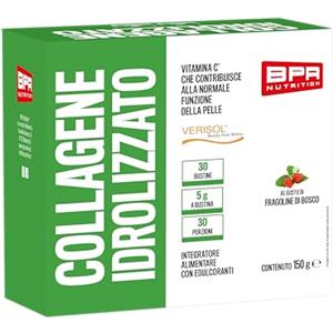 BPR Nutrition - Collagene Idrolizzato Verisol® 30 bustine da 5 g - Collagene idrolizzato, acido ialuronico e vitamina C