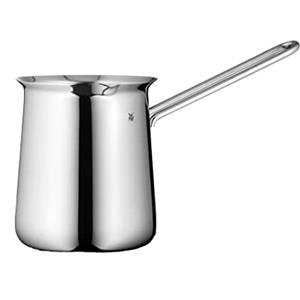 WHF WMF Caffettiera per moka gourmet 340 ml, caffettiera per 6 tazze, caffettiera per caffè espresso Cromargan in acciaio inossidabile lucido, lavabile in lavastoviglie, grigia