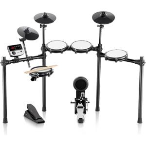 VEVOR Set di Batteria Elettronica, 32 Kit di Batteria e 480 Suoni, Kit di Batteria Elettronica, Batteria Rullante a Rete Silenzioso 203,2 mm con Supporto USB MIDI con Piatti, Bacchette e Pedali