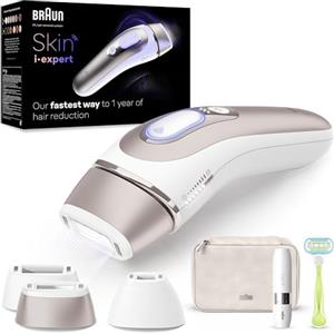 Braun Skin I·Expert Epilatore Luce Pulsata Smart, Depilatore Corpo Donna, Alternativa Laser Peli Donna, App Gratuita, Include Custodia e Rasoio Venus, Luce Pulsata Braun, Mini Depilatore Viso, PL7249