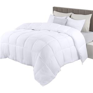 Utopia Bedding Piumone 220x230 cm, Trapunta in morbida microfibra (Bianco)