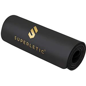 SUPERLETIC Yoga & Fitness Mat, Antiscivolo con Cinghia per Trasporto, Rispetta la Pelle, Tappetino Allenamento & Sport, Spesso & comodo per Forza Muscolare, Pilates, Palestra a Casa