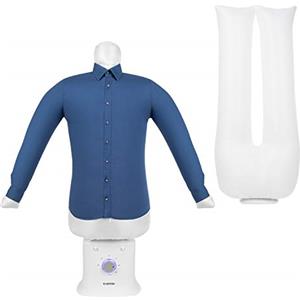 KLARSTEIN ShirtButler Deluxe - Macchina Automatica di Asciugatura e Stiratura, 2 in 1, Riscaldatore di Sicurezza da 1250 W, Tecnologia HotAir, timer: 0-180 Mib. Materiale: Nylon Oxford