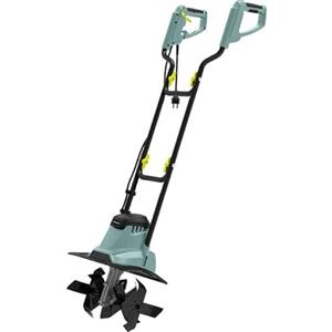 Daimann Motozappa Elettrica Richiudibile - Zappatrice Elettrica 1050W 36cm con Scatola Riduzione in Alluminio e Profondità Regolabile