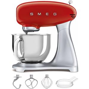 Smeg SMF02RDEU Rosso - Impastatrice Planetaria - Vasca in Inox da 4,8 litri