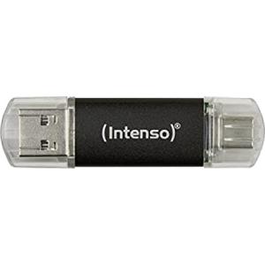 Intenso Twist Line 32 GB - Chiavetta USB Dual 3.2 Gen 1x1, USB-C e USB-A, 70 MB/s, antracite