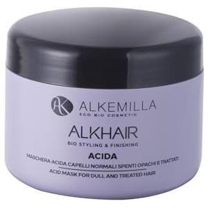 Alkemilla Maschera Capelli Acida 200 ml - Ristrutturante e Rinforzante per Capelli Secchi