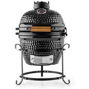 Klarstein Princesize Barbecue Kamado - Barbecue con Griglia in Ceramica da 2 cm, Funzione Affumicatore e Fuoco Lento, Temperatura da 5° a 425°C, 11