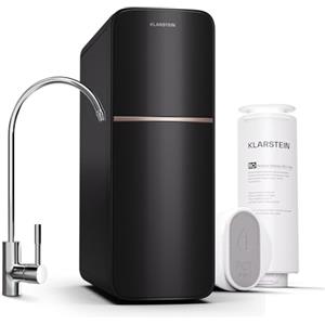 KLARSTEIN Filtraggio Acqua per Casa, Sistema di Filtraggio Acqua 400GDP, Filtro Osmosi Inversa Acqua Potabile, Filtrazione a 5 Stadi, 2 Filtri, 99.99% di Purità, Montaggio Veloce, Sistema Osmosi
