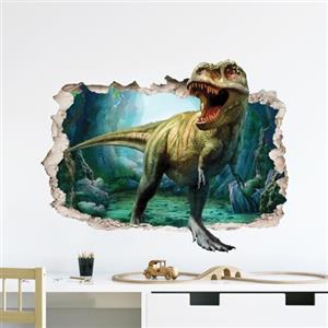 Supzone Adesivi Murali Dinosauri 3D Bambini Murales Adesivi da parete Grandi Animali Dinosauro Carta da Parati Camerette Bambini Camera da Letto Asilo