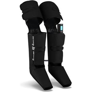 Capital Sports ReCrest Massaggiatore Gambe - Massaggio Completo per Gambe e Piedi con Calore, 6 modalità, 3 Intensità, 4 Camere di Pressione per Sollievo Muscolare, Telecomando & Timer Automatico