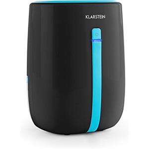 Klarstein Shetland 600 - Deumidificatore , Filtro aria , Depuratore elettrico camera , 0,22 litri / 24 h , Compressore 22 W , Serbatoio acqua da 0,5 l , compatto , 15 x 21,5 x 12 cm (LxHxD) , nero