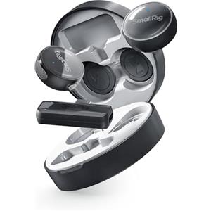 SMALLRIG S60 Microfono Lavalier Wireless con USB C per iPhone, per Android, Mini Mic con Batteria da 44 Ore, Riduzione del Rumore, Mute, Gain, per Registrazione Video, Vlogging, Intervista - 4934