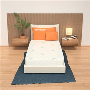 MiaSuite Materasso Singolo Waterfoam 90x180 cm, Alto 11 cm, Pieghevole, Ortopedico, Indeformabile, Dispositivo Medico, Rivestimento Silver, Anallergico, Antiacaro, Traspirante, Made in Italy - Levante