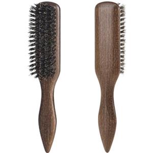 BESTOOL Spazzola per capelli, spazzola con setole di cinghiale per donne, uomini e bambini per districare e modellare, spazzola liscia con setole di cinghiale per capelli fini e sottili