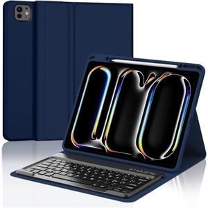 IVEOPPE Tastiera iPad Pro 13 M4 2024, Custodia con Tastiera iPad Pro 13 2024, Cover Tastiera Italiano Staccabile Bluetooth iPad Pro 13