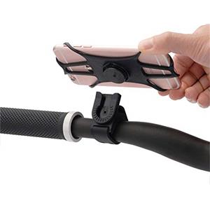 SOOJET Supporto per telefono per bicicletta, rotazione a 360°, supporto per telefono e moto, in silicone, regolabile, culla, porta telefono, per bicicletta, manubrio, universale, supporto per smartphone da