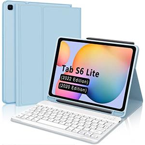 IVEOPPE Tastiera per Samsung Galaxy Tab S6 Lite 2024, Custodia Tastiera per Samsung Tab S6 Lite, Cover Bluetooth Tastiera Italiano Galaxy S6 Lite SM-/P620/P625/P613/P619/P610/P615 10.4