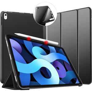 VAGHVEO Custodia per iPad Air 11 Pollici M3/M2 (2025/2024), iPad 10,9 (2022/2020) Air 6/5/4 Generazione Leggere Cover Case con Soft Protezione Morbida Silicone TPU Copertura Posteriore, Nero