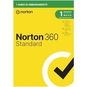 Norton 360 Standard 2025, Antivirus per 1 Dispositivo, Licenza di 1 Anno, Pc, Mac, Tablet e Smartphone