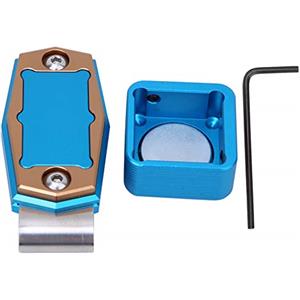 Vbest life Mini Porta Calcetto Magnetico Portatile con Supporto per Scatola Porta Gesso con Accessori fissi per Biliardo(Blu)