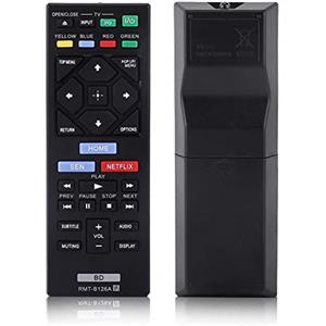 Zerone Sostituzione Telecomando Universale per Blue Ray Player RMT-B126A, Telecomando Lettore Blu-ray per
