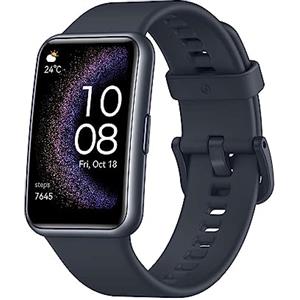 HUAWEI WATCH FIT SE, Display AMOLED HD 1,64", Monitoraggio sonno, GPS integrato, Batteria 9 giorni, Risposte rapide, Compatibile Android/iOS, Nero, Garanzia 6 mesi