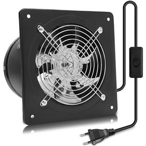 MEKOTRIN 6''/145cm Aspiratore Da Bagno, Estrattore Ventilazione Con Valvola Di Non Ritorno, Ventola Aspirazione Per Raffreddamento Di Case E Magazzini, Ventilazione, Circolazione Dell'Aria