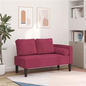 Gecheer Chaise Lounge con Cuscini Rosso Vino in Velluto,Divani Moderni,Divano 2 Posti Moderno,Divano Imbottito,Divano per Soggiorno/Ufficio Moderno Sofà Divanetto,Divano Letto 2 Posti,L4007575