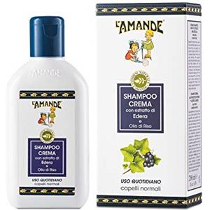L'Amande Marseille Shampoo Crema Edera e Olio di Riso 200ml - Shampoo per Uso Quotidiano per Capelli Naturali
